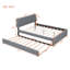 Lit plateforme tapissier avec lit gigogne, tête de lit lumineuse et port USB-1517373130-1517373121