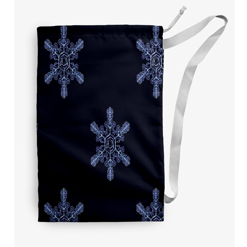 Sac à linge d'hiver Flurries, Petit (H 29 po x l 18 po), Bleu