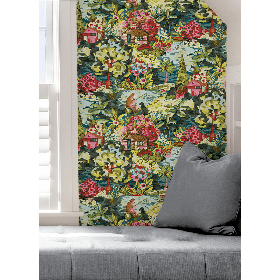 Le Forestier Peel & Stick Floral Roll Caroline et Bettina 