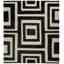 Santa Fe Silver/Black Area Rug-1117466199