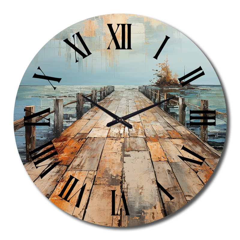 Charie - Horloge murale nautique et de plage, Très grand
