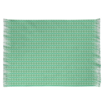 Losanges de flèche verts Tapis décoratif