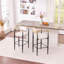 Tabouret de bar rembourré moderne avec accoudoirs dorés - hauteur de siège de 23 po, conception ergonomique pour îlot de cuisine ou comptoir de salle à manger, ensemble de 2 tissus et structure en métal noir