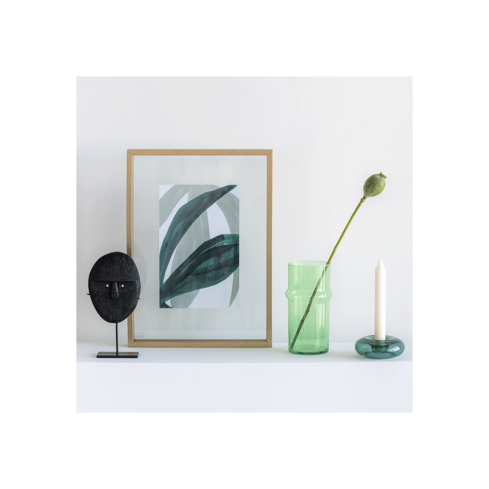 Cosima Gold Wood Floater Picture Frame, 17" H x 13" W x 1.5" D