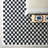 Walker Checkered Navy Blue/White Shag Area Rug-1060452688
