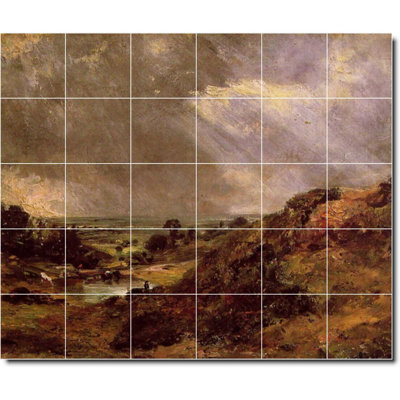 Carreau de céramique décorative 36 po x 30 po 6 po x 6 po