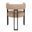 Fabric Upholstered Metal Armchair-505639104-505639107