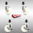 4 Piece Nylon Wheel Swivel Caster Set