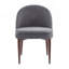 Chaise rembourrée en fer avec design ergonomique