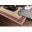 Tapis beige / rouge à tissage plat Edmont-1581004572