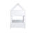 Twin Over Twin House Bunk Bed with Headboards, Footboards, Safety Guardrails & Ladder, Rubber Wood, Space-Saving Design for Kids Room-341394563