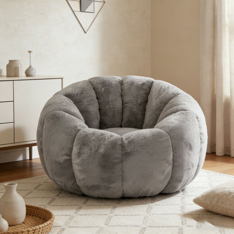 Adult Bean Bag Chair, Gris