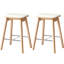 Tabourets 26 "en bois massif sans dossier, tabourets de bar à hauteur de comptoir (ensemble de 2)-676556599-676556595