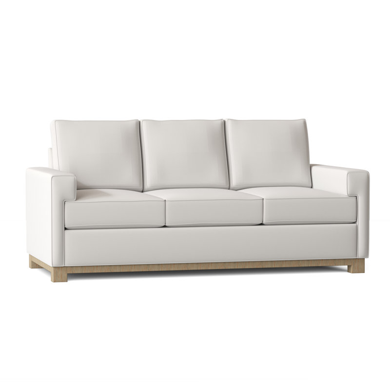 Upholstered 95'' Sofa, Marlow Bluebird, Feather/Down, Natural