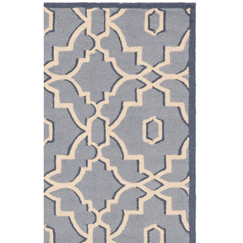 Four Seasons Hand Hooked Performance Geometric Rug, Runner 2'3" x 8'