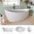 65" Freestanding Soaking Solid Surface  Bathtub-106911487