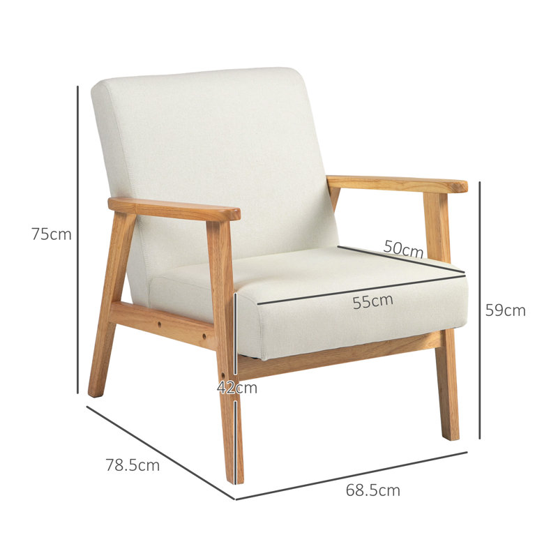 Blandburg Upholstered Armchair, Wood, Green