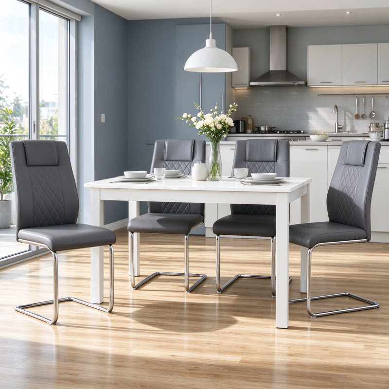 Ensemble de 4 chaises de salle à manger Modern Modern
