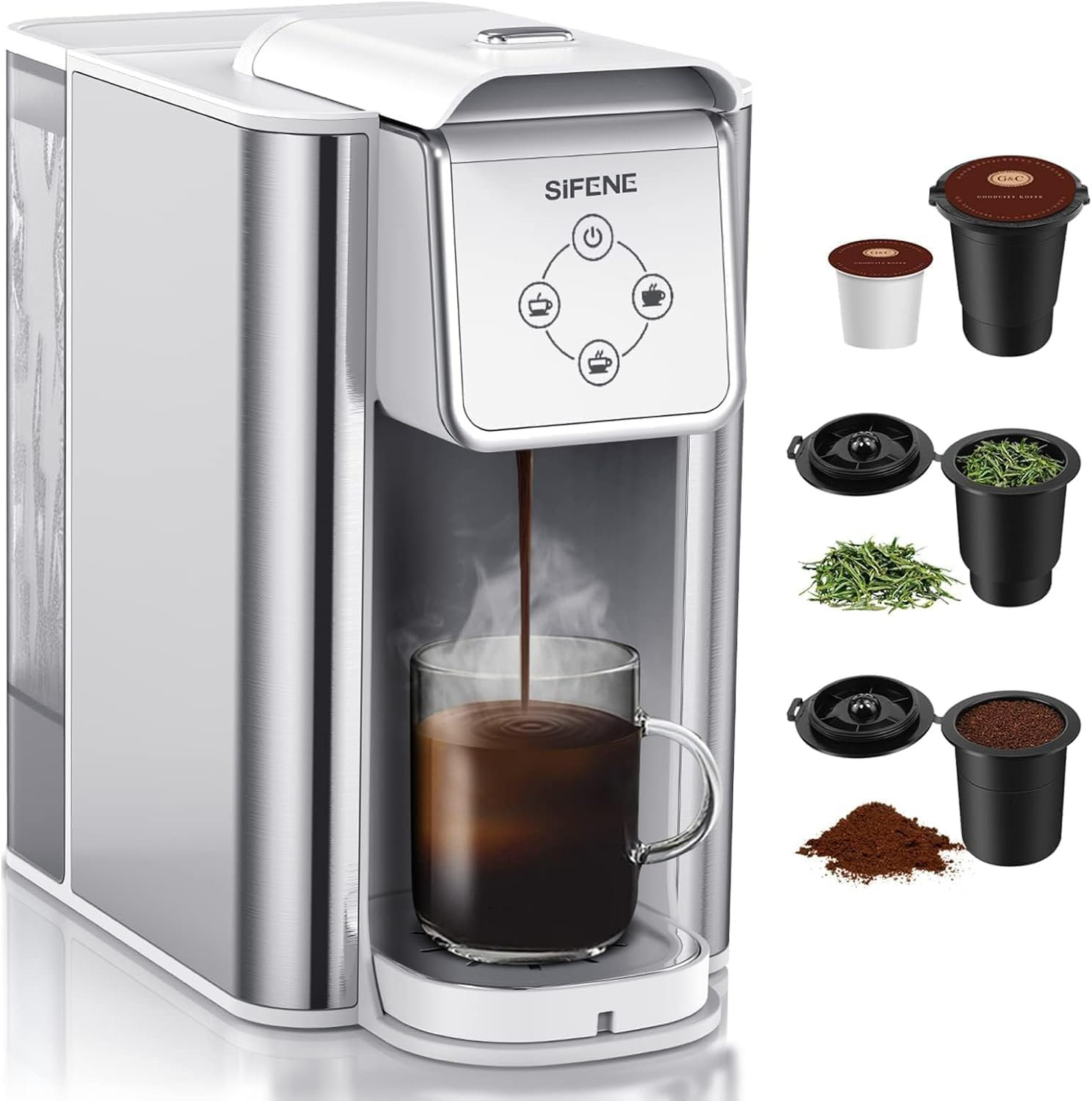 https://assets.wfcdn.com/im/00991963/compr-r85/2573/257306709/sifene-single-serve-coffee-machine-3-in-1-pod-coffee-maker-for-k-cup-capsule-ground-coffee-brewer-leaf-tea-maker-6-to-10-ounce-cup-removable-50-oz-water-reservoir-white.jpg