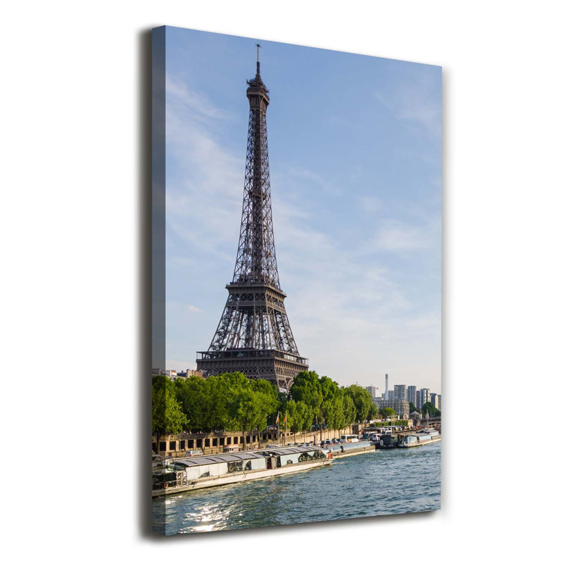 Wooden Background - Wrapped Canvas Print