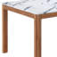 Table de salle à manger 63 "en faux marbre et bois massif 63"