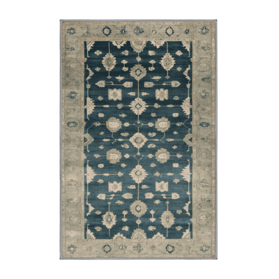 Machine Washable Overdyed Brown Area Rug