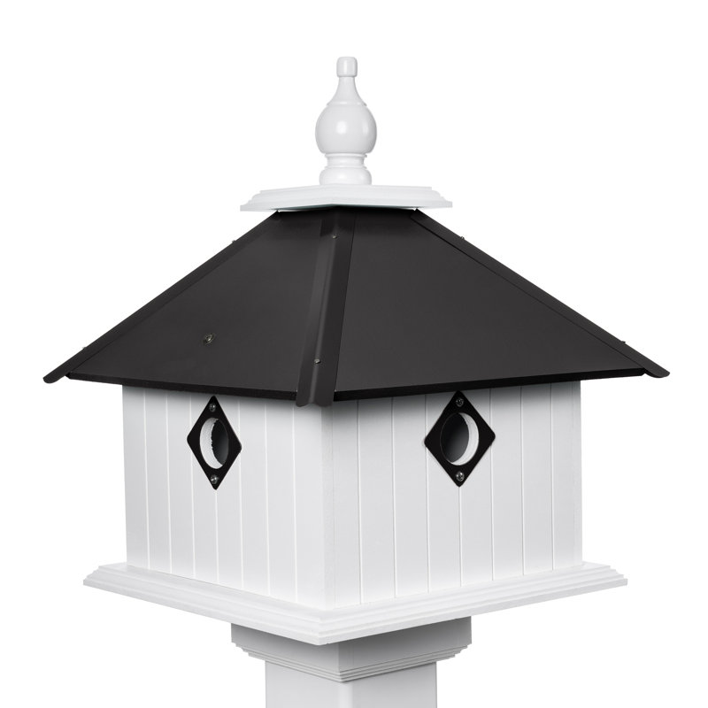 Maison d'oiseaux 18 po x 12 po x 12 po Crofton, Noir