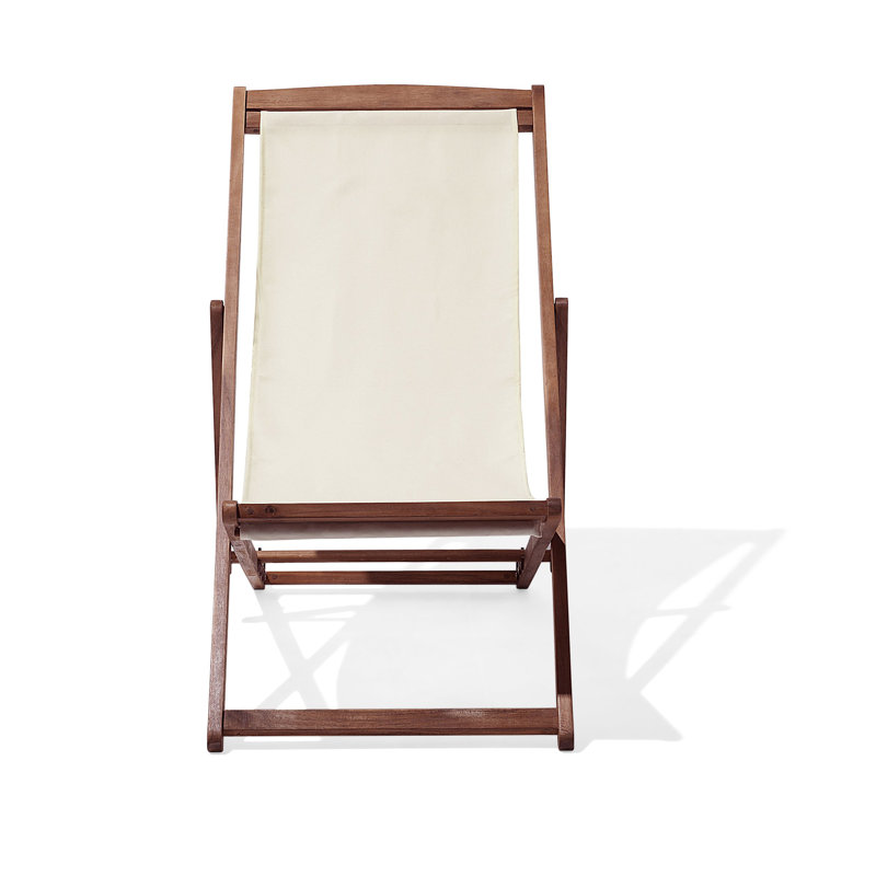 Lux Folding Deck Chair, Dark Brown