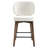 Mid-Century Modern Counter Stool, Fabric Upholstered Barstool With Wingback, Armless Counter Height Bar Stool With Wood Legs, Metal Footrest, For Kitchen Island Bar Counter-1731131988-1733559152