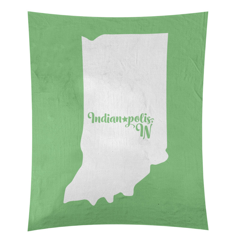 Tapisserie d'Indianapolis, H 27,5 po x l 37,5 po, Vert