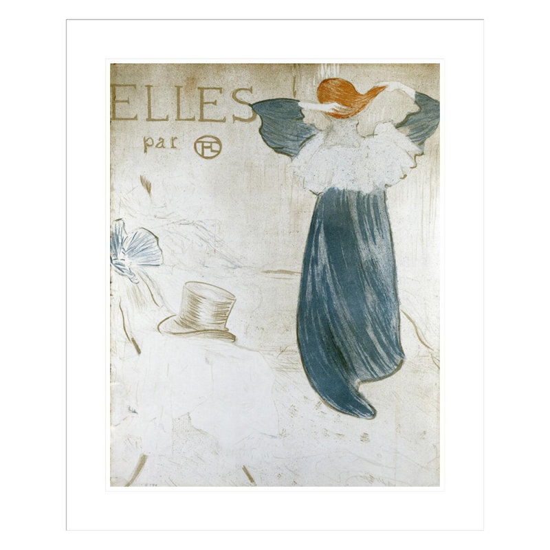 «Frontispice Pour Elles» par Henri de Toulouse-Lautrec, impression giclée sur cadre, H 28,33 po x l 23,5 po