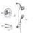 Tool-Free 7-Spray Shower System 1.8GPM-119136791