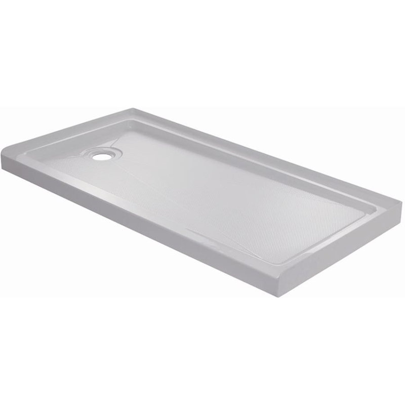 Base de douche simple 60 po x l 32 po x P 60 po, Gauche