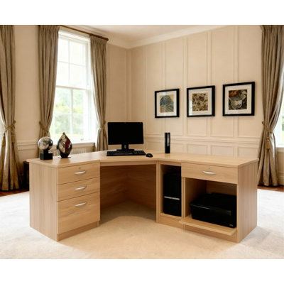 Brie Modular L-Shaped Computer Desk