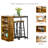 Demri 2 - Person Pedestal Dining Set