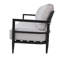 Canapé d'extérieur de luxe en aluminium thermolaqué haut de gamme de 80 po avec coussins Sunbrella® Everly