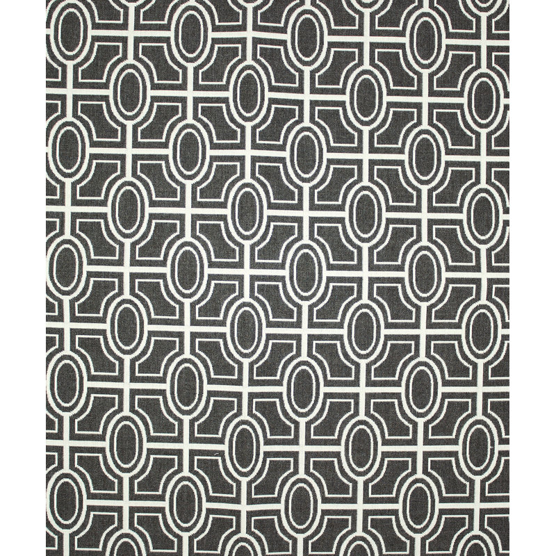Sun City Fabric, Black/White