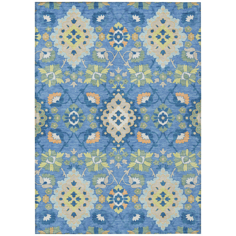 Tapis oriental lavable intérieur orange 8 pi x 10 pi