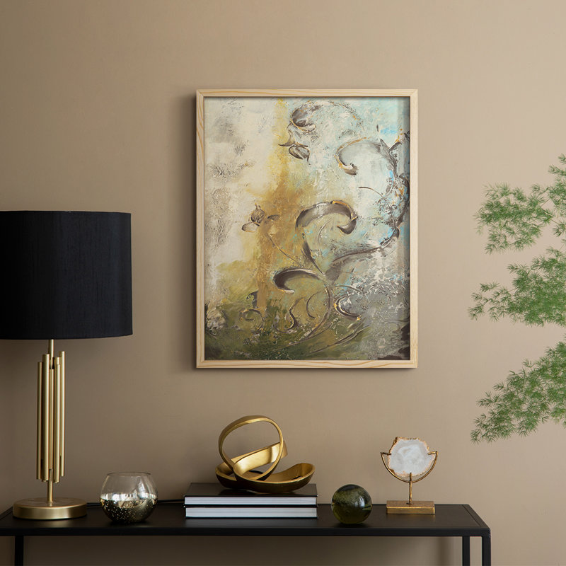 «Enchanted Garden I», reproduction encadrée - bois massif, H 15 po x l 12 po, Naturel