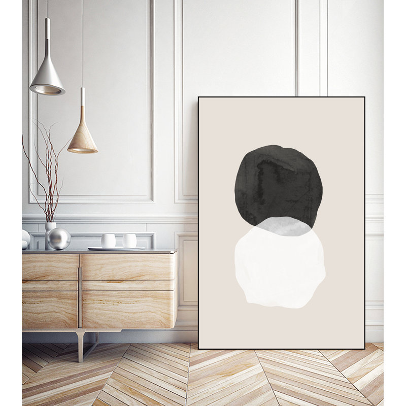 Circles In The Sky' Framed Canvas