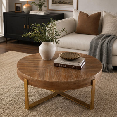 Johnoliver Solid Wood Top Coffee Table