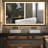 Novel Rectangular Modern LED Light Anti-Fog Bathroom Glass Hanging Mirror-492079301-492079302