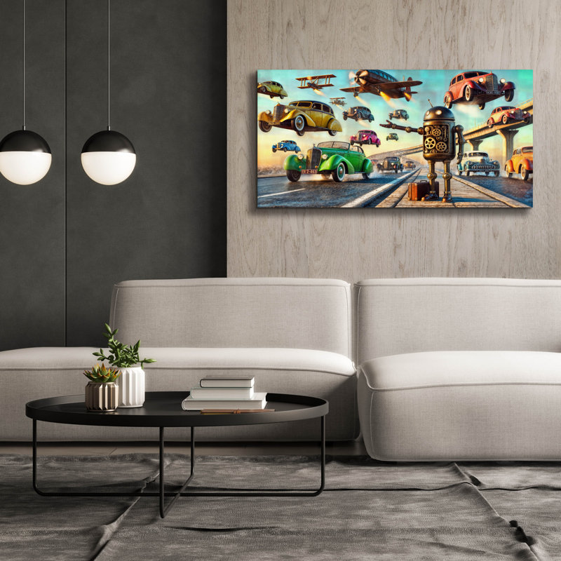 'Need A Ride' by Rey Klimt Canvas Wall Art, 30" H x 60" W