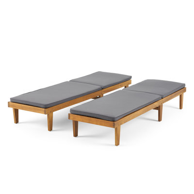 Chaise longue avec coussins Muir Sun