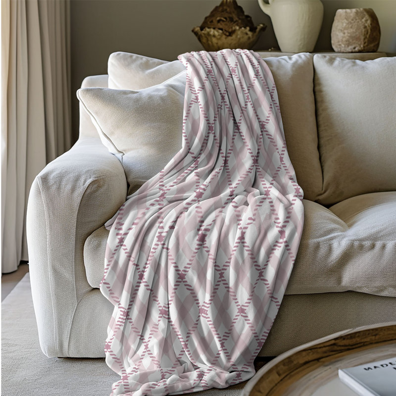 Grace Bloom - couverture Sherpa de qualité supérieure 1 pièce, Grand lit