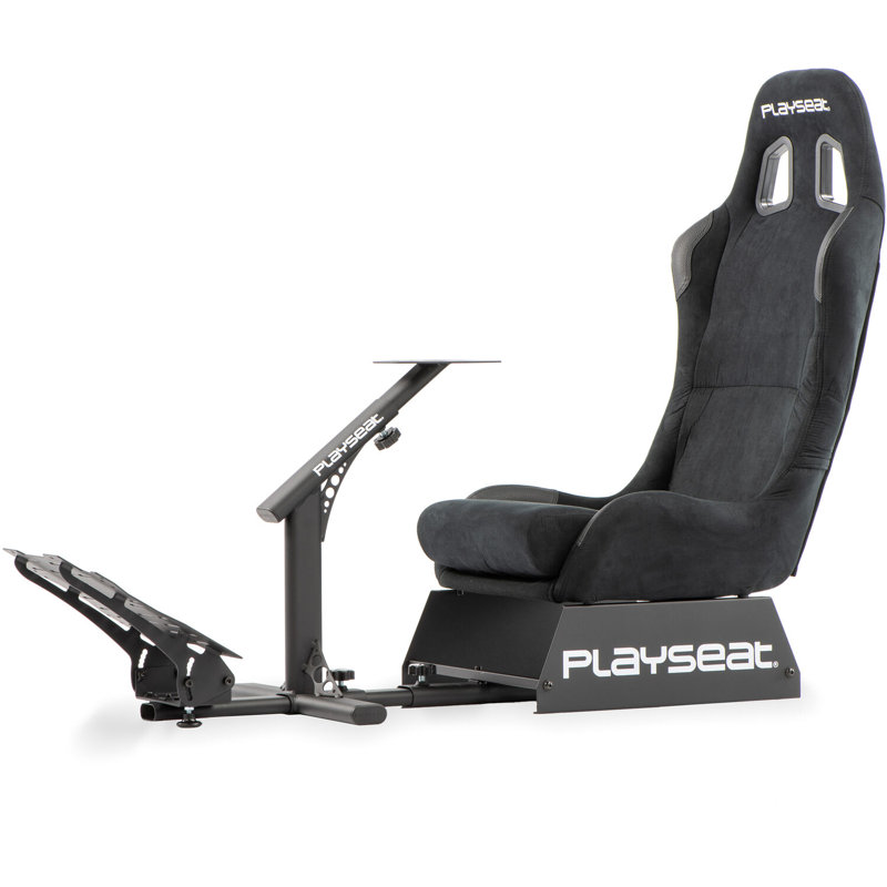 Playseat® Evolution Racing Suède Lightweight Carbon Quality Steel Foldable Racing Simulator Cockpit, Black