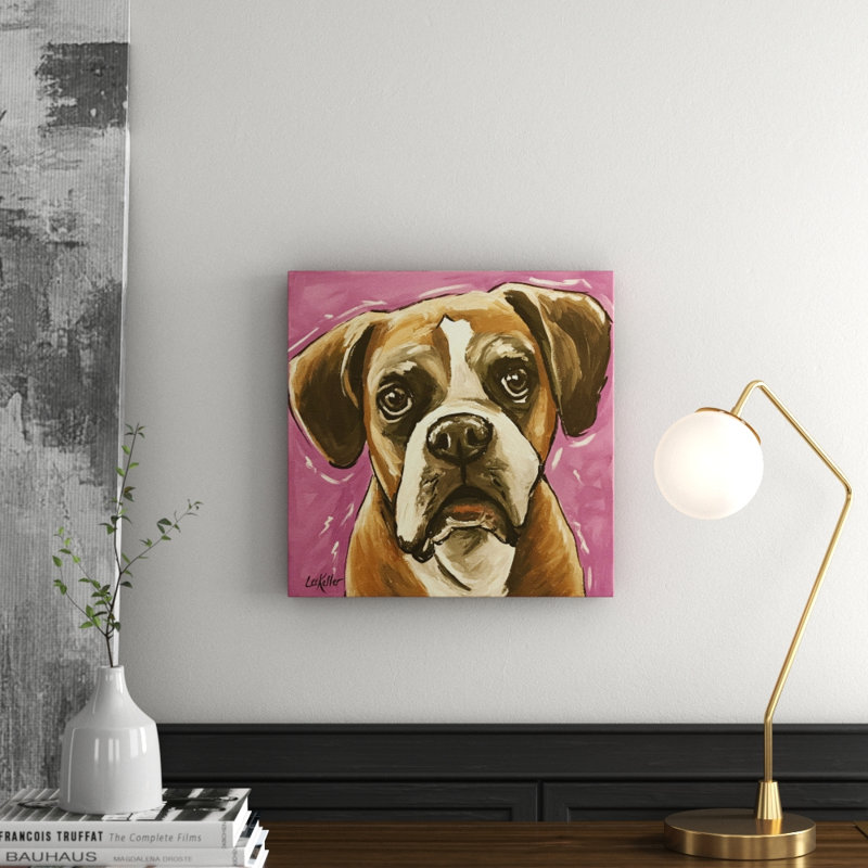 Boxer Cam 1 Piece Wrapped Canvas Painting, 45cm H x 45cm W x 3.81cm D