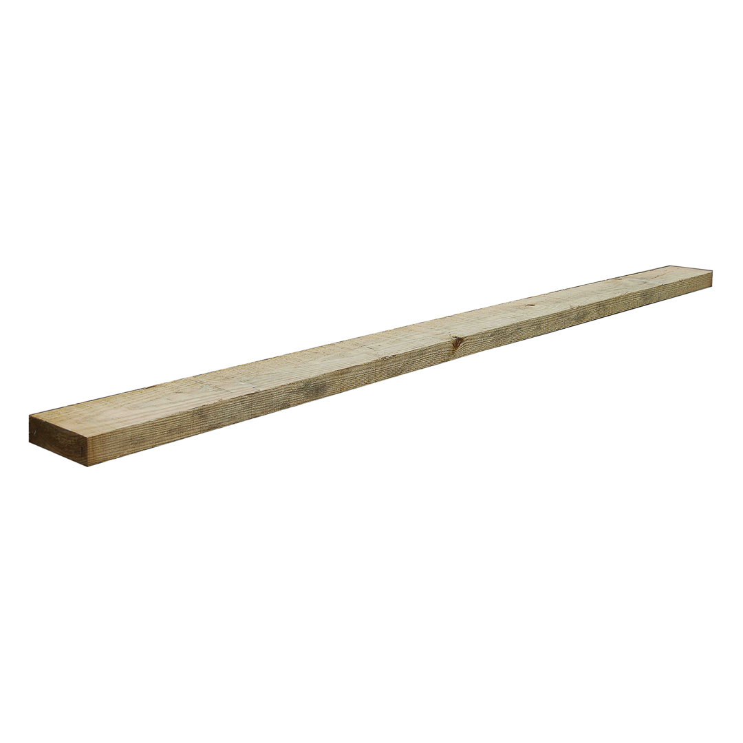 240cm x 15cm Wood Deck Plank in Light Brown