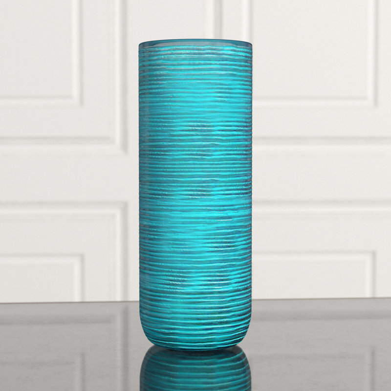 Libra Glass Table Vase, 14.5" H x 5.5" W x 5.5" D	