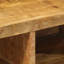 vidaXL Wall-mounted TV Cabinet Rough Mango Wood Brown Solid Rough Mango Wood